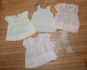 lot 395 image: Set of Four Vintage Baby Clothes