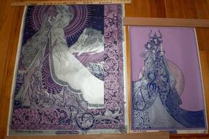 lot 399 image: Set of Two Vintage Jim Fitzpatrick Posters  Celtic Art