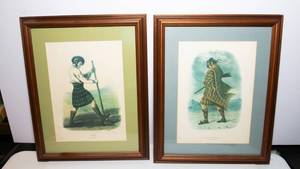 lot 421 image: Scottish Artwork  Set of Two Prints Mac Machtan and Rose
