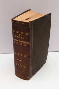 lot 10 image: Antique The Works of William Shakespeare  Volumes I & II  1843 Harper & Brothers Leatherbound Book