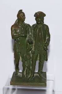 lot 453 image: Antique Society of Colonial Wars Commemorative Statue 17551903