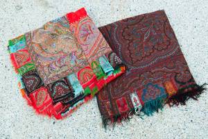lot 178 image: Globally Inspired Patchwork Tablecloths  Set of Two