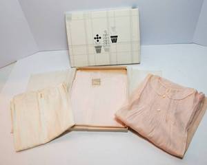 lot 264 image: Set of 3 Vintage Girls Baby Clothes  Hand Embroidered, Made in the Philippines
