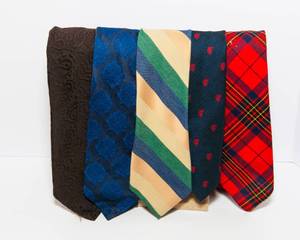 lot 279 image: Five Vintage Ties