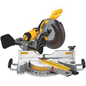 DEWALT 15 Amp Corded 12 in. Double Bevel Sliding Compound Miter Saw, Blade Wrench and Material Clamp Customer Returns See Pictures