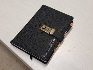 lot 166 image: Lot of (10) Diary with Lock and Pen (Black) (in box)