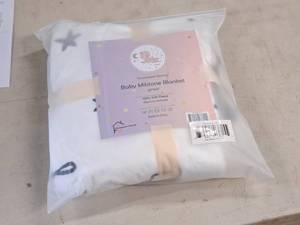 lot 124 image: Lot of (10) Houseware Homes Unisex Baby Milestone Blankets