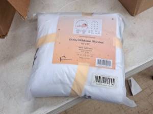 lot 105 image: Lot of (10) Houseware Homes Boys Baby Milestone Blankets