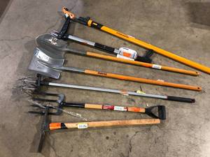 lot 12 image: Lot of Assorted Lawn Care Tools Various Models and Conditions  Customer Returns See Pictures