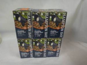 lot 7-H2025 image: Hampton Bay Low Voltage 50-Watt Black Outdoor Landscape Flood Light T3 Halogen Bulb