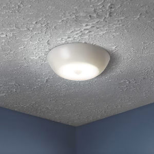 lot 27-H2025 image: Mr Beams Indoor Outdoor 300 Lumen LED UltraBright Battery Powered Motion Activated Ceiling Light, White Night Light Bulb