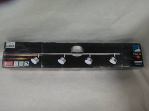 lot 37-H2025 image: Hampton Bay Burgate 2 ft. 4-Light Brushed Nickel Integrated LED Fixed Track Lighting Kit