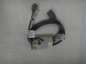 lot 41-H2025 image: HDX 9 ft. 123 20 Amp 250-Volt Air Conditioner Extension Cord, Grey
