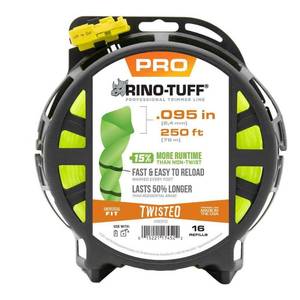 lot 45-H2025 image: Rino-Tuff Universal Fit .095 in. ft. Pro Twisted Line for Gas 17452