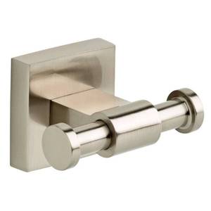 lot 59-H2025 image: Maxted J-Hook Towel Hook Bath Hardware Accessory in Satin Nickel