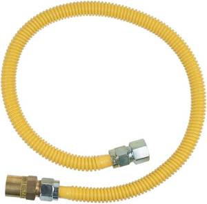 lot 84-H2025 image: BrassCraft CSSC22TE-36 X5 (58 OD) 34 FIP x 34 FIP x 36 Gas Connector