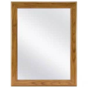 lot 91-H2025 image: Glacier Bay 15-18 in. W x 19-14 in. H Rectangular Framed Recessed or Surface-Mount Bathroom Medicine Cabinet with Mirror in Oak