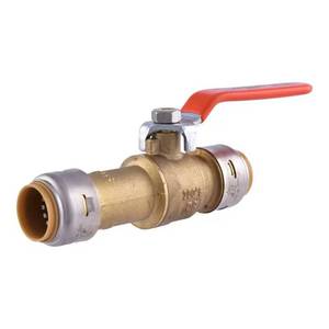 lot 97-H2025 image: SharkBite Max 34 in. Brass Push-to-Connect Slip Ball Valve