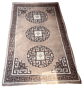 lot 127 image: Hand Knotted Vintage Meditation Rug