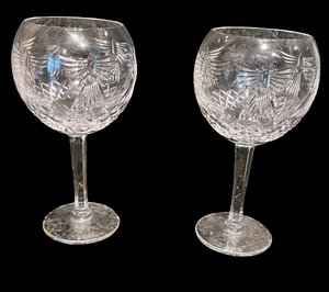 lot 40 image: Pair of Waterford Toasting Drinking Glasses
