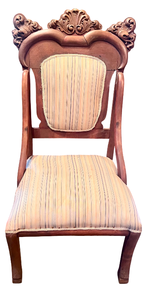 lot 24 image: Victorian Style Carved Side Chair