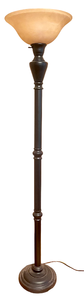 lot 25 image: Bronze Torchiere Floor Lamp - 6