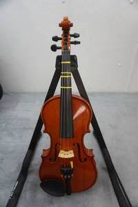 lot 78 image: 18 Size Violin with Case and bows