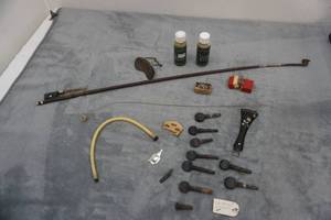 lot 106 image: Violin Parts, pieces, and accessories