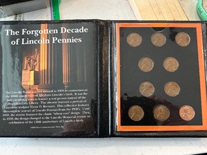 lot 41 image: 1950s Lincoln Cent Collection