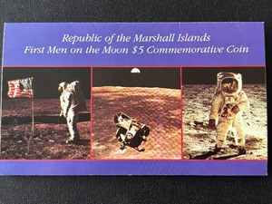 lot 91 image: 1989 Marshall Islands $5 Dollar Commemorative Coin