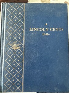 lot 95 image: Lincoln Cents and Book