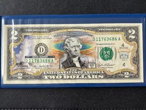 lot 103 image: 2003 A $2 Dollar Yellowstone National Park Federal Reserve Note