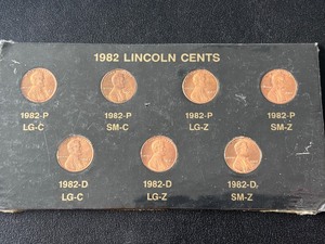 lot 108 image: 1982 Lincoln Cents