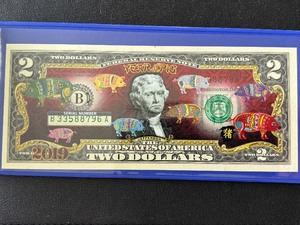 lot 53 image: 2019 Year of the Pig $2 Dollar Federal Reserve Note