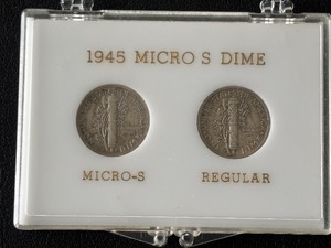 lot 63 image: 1945 Micro S Mercury Dimes