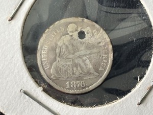 lot 66 image: 1876-CC Liberty Seated Dime