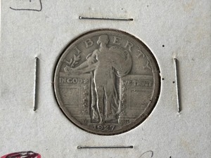 lot 67 image: 1927 Standing Liberty Quarter