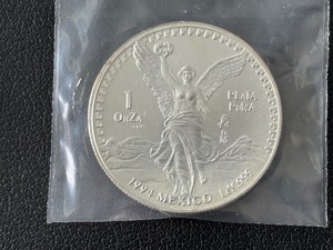 lot 72 image: 1 Ounce .999 Fine Silver 1994 Mexico