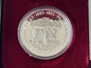 lot 81 image: 1985 Canada Silver Dollar National Parks