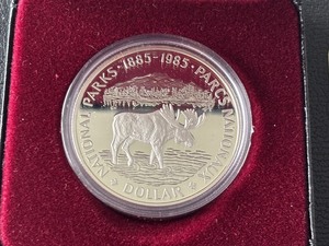 lot 87 image: 1985 Canada Silver Dollar National Parks