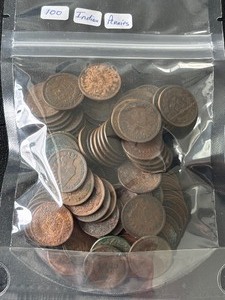 lot 88 image: 100 Indian Head Cents