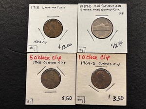 lot 165 image: Error Coins