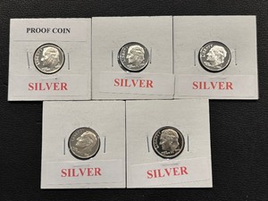 lot 166 image: Roosevelt Silver Dimes