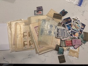 lot 169 image: Vintage Non Post Marked Stamps