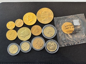 lot 180 image: Gold Plated Coins