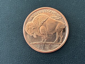 lot 187 image: 1 Ounce .999 Fine Copper Round