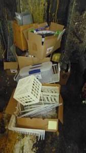 lot 352 image: Selection Of Kitchenware Items and Storage Racks
