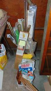 lot 468 image: Selection of Curtain Rods and Vaccuum Bags