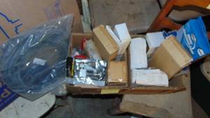 lot 481 image: Box of Clamps and Misc