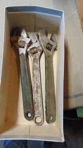 lot 497 image: Lot of Cresent Wrenchs